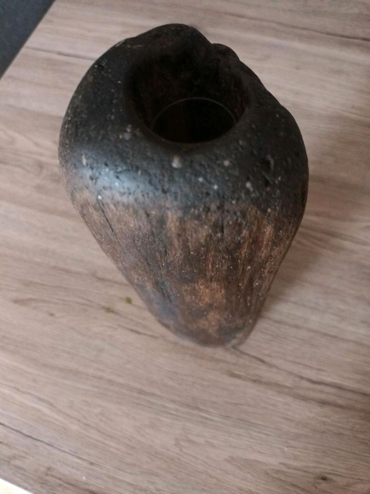 Treibholz Vase Kunsthandwerk alt in Moers