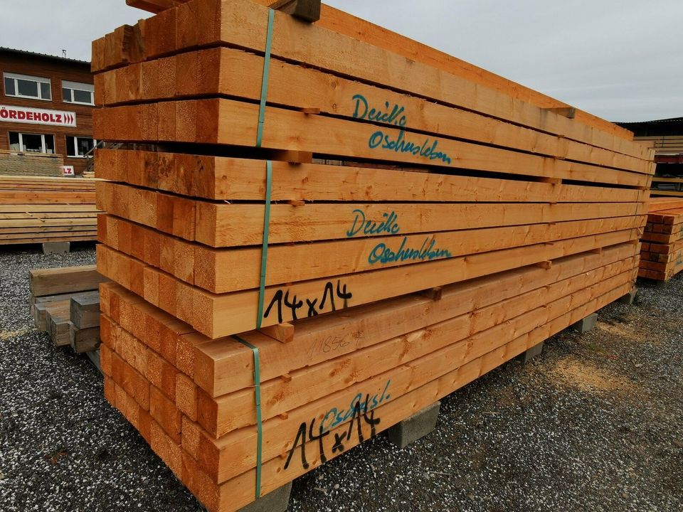 Kantholz 140x140mm 6m Balken Holz Schalung Decke 10,20€ / lfm in Oschersleben (Bode)