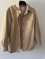 Leder leichte Jacke Hemdjacke Overshirt beige XS 34 Bayern - Regensburg Vorschau