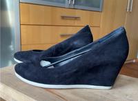 Högl  • Gr 40 • dkl blau • Leder • Keilabsatz • wie neu Bremen - Vegesack Vorschau