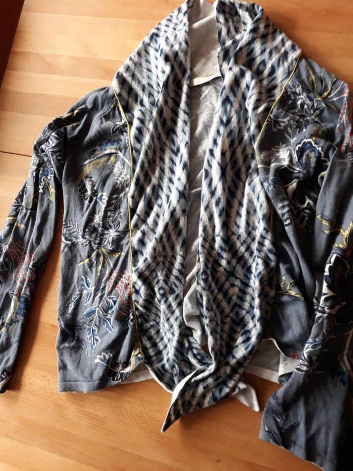 Oui Shirt-Jacke zum binden Schalkragen Gr. 44 in Seefeld