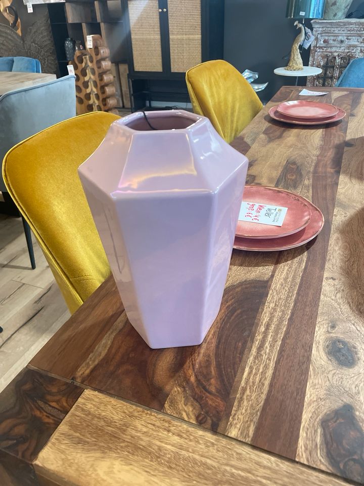 Vase pink Daira Perle Facette 25cm in Wesel