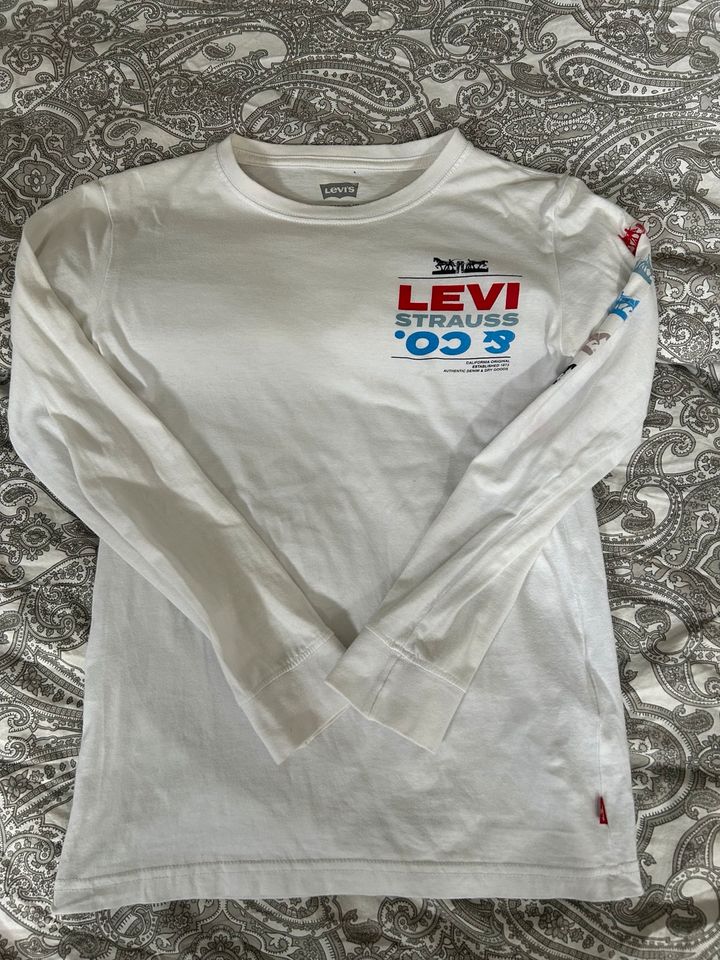Levi’s Langarm Pullover weiß XXS / 32 in Wuppertal