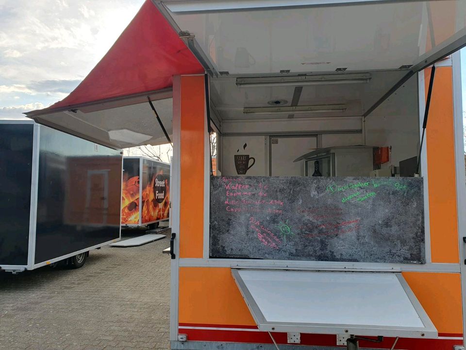 Imbissanhänger Imbisswagen mieten zu vermieten verleih Foodtruck Verkaufswagen Grillwagen Dönerwagen Döneranhänger Foodtrailer Burgerwagen Wurstbude Streetfood Event mieten in Groß-Gerau