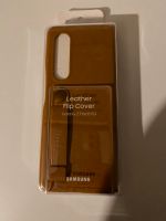 Samsung Leather Flip Cover für Galaxy Z Fold3, Kamel Nordrhein-Westfalen - Niederkassel Vorschau