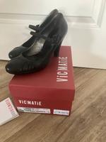 Vicmatie ❤️ Pumps ❤️ Riemchenpumps schleife Leder 39 Sachsen-Anhalt - Gräfenhainichen Vorschau
