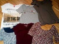 Neuw. Only Tshirt grau weiß, clockhouse c&a bordeaux bunt S Bayern - Lohr (Main) Vorschau