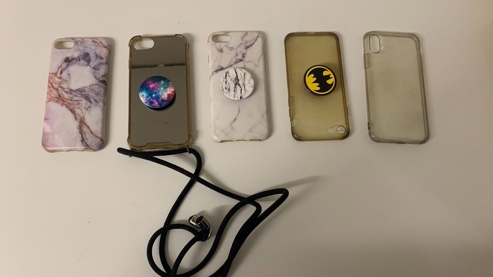 5x Schutzhüllen Silikon Fingerhalter Batman für iPhone 8 in Bietigheim-Bissingen