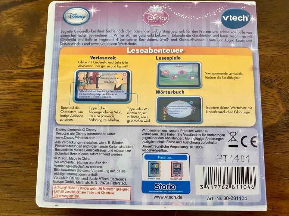 Vtech Storio Spiel: Disney Princess Multimediales Lern-Spiel in Wedel