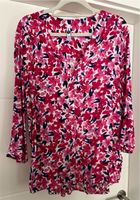 Bluse Gr. 44 bunt pink 3/4 Arm Nordrhein-Westfalen - Petershagen Vorschau