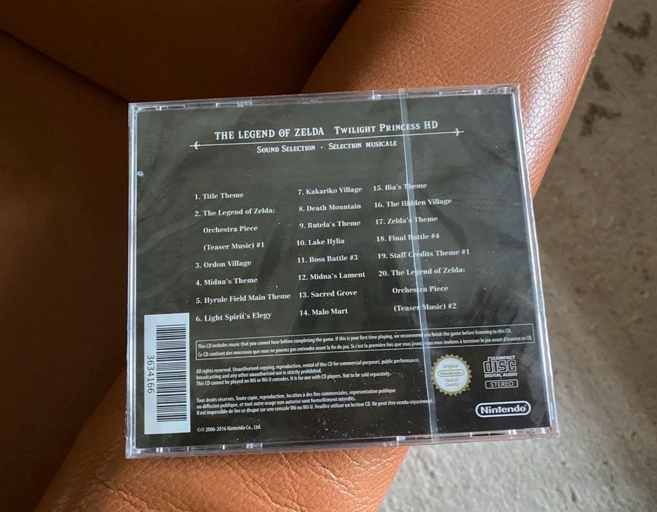 Zelda Twilight Princess Sound selection Soundtrack sealed in Solingen