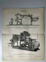 Schnellpresse Buchdruck Bild alt antik Druck Tafel schwarz weiß Hessen - Kassel Vorschau
