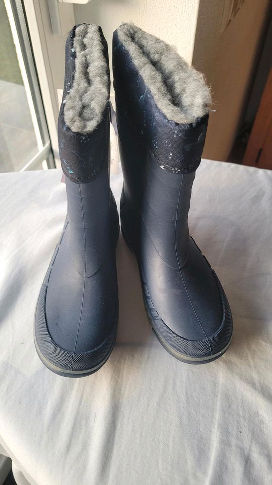 Gefütterte Kinder Regenstiefel Gr. 28/29 blau, Blink Effekt NEU in Mutlangen