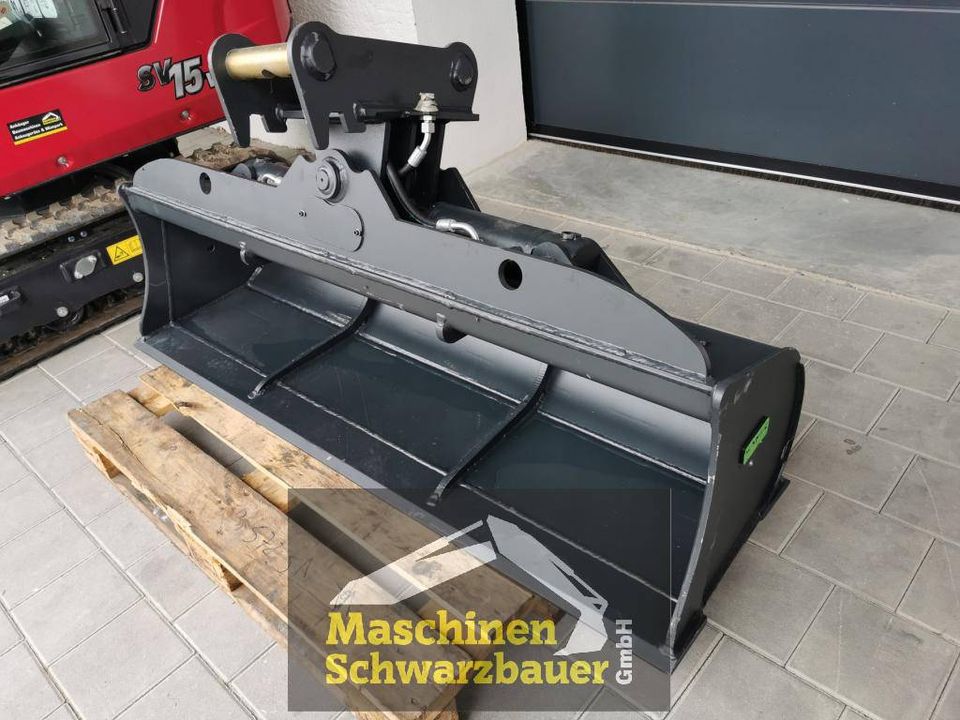 ✅ Hydr. Grabenlöffel Schwenklöffel MS03 140cm Minibagger 3,5-6,5t in Brunnen