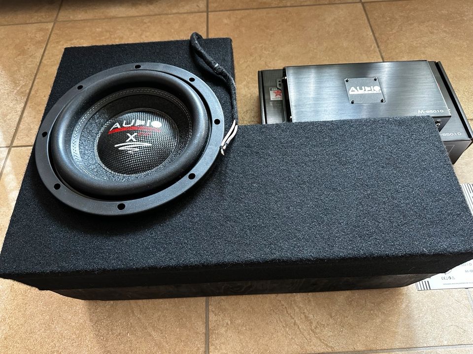 Verstärker/Endstufe plus Subwoofer 25cm von Audio System - TOP!! in Walldorf