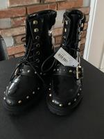 Steve Madden 139,-Mädchen/Da Stiefeletten/Stiefel Schwarz Lack Bayern - Fürth Vorschau