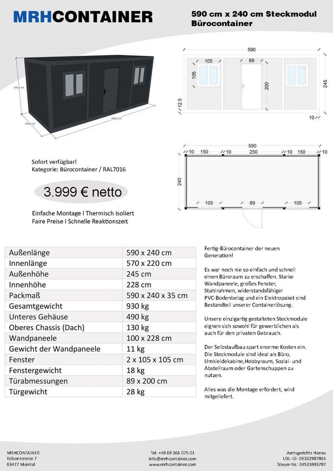 Container | Food container | Messecontainer |  Imbisscontainer |  Eventcontainer Wohncontainer | Bürocontainer | Baucontainer | Lagercontainer | Gartencontainer | Übergangscontainer SOFORT VERFÜGBAR in Braunschweig