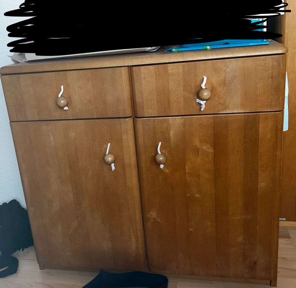 Schrank-Set mit 2 kleinen Regalen und Kommode in Mühlheim am Main