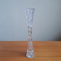 Vase aus Bleikristall 24% PbO Blumenvase Stangenvase schmal 27 cm Sachsen - Rochlitz Vorschau