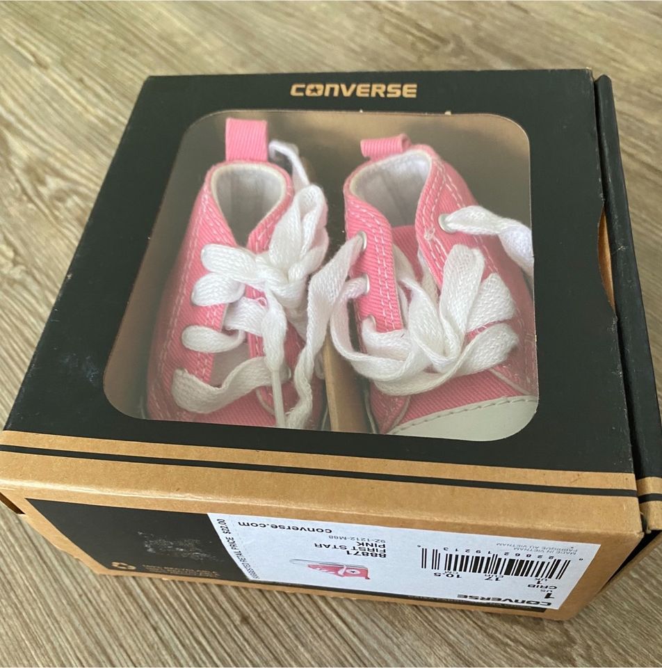 Sneaker Babyschuhe Converse First Star Pink 17 OVP mit Karton in Schiffweiler