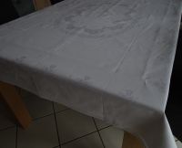 Damast Tischtuch, weiß, Irisette, 130 x 160 cm Niedersachsen - Meerbeck Vorschau