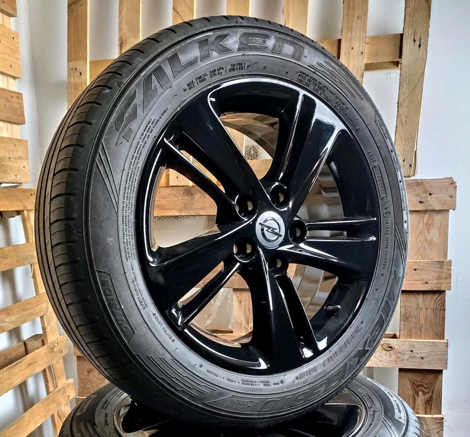 ✓ OPEL INSIGNIA B FELGEN SOMMERRÄDER 225/55 R17 SCHWARZ in Herten