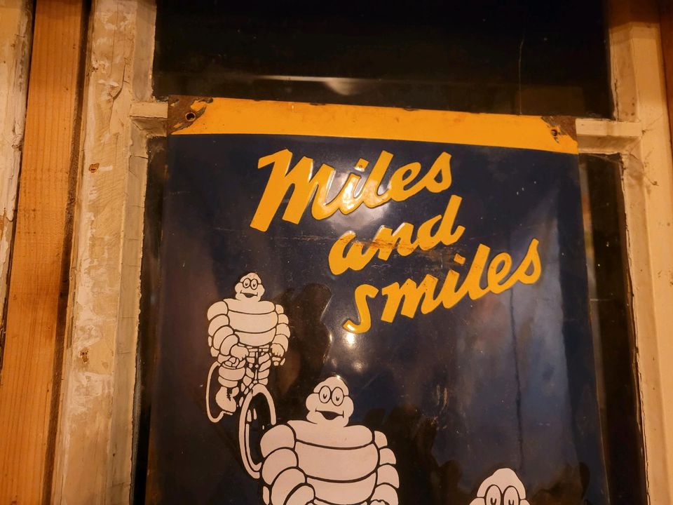 Michelin emailschild email schild werkstatt deko Werbung in Hermsdorf