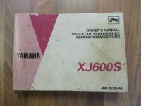 Yamaha Classic XJ 600 S 4BR ab 1991 original Bedienungsanleitung Sachsen - Hartmannsdorf Vorschau