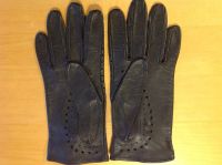 Lederhandschuhe, Handschuhe Roeckl blau, Größe 4, Schleife Nordrhein-Westfalen - Wermelskirchen Vorschau