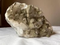 Weiße Calcit auf Quarz mit Pirit* Mineralstein, Bergkristall Bayern - Hallerndorf Vorschau