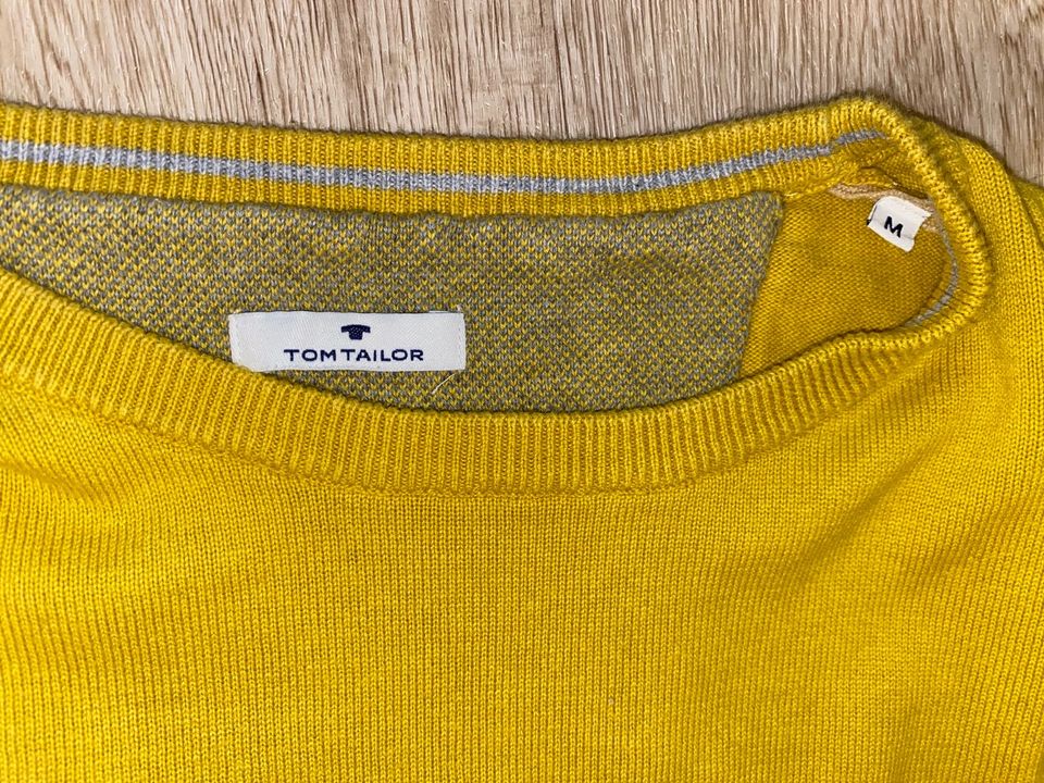 Tom Tailor Pullover, Senfgelb, Größe M in Feldafing