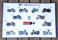 Poster MZ Motorrad Stammbaum DDR Oldtimer ETZ TS ES 250 RT 125 BK Brandenburg - Neuruppin Vorschau