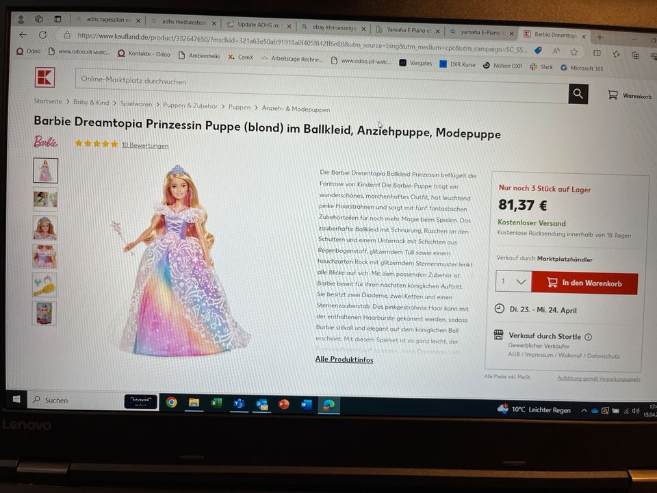 Barbie Dreamtopia Ballkleid Prinzessin in Bielefeld