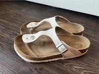 Birkenstock Gizeh 39 Sandale Schuhe Zehenteiler weiß Bayern - Rimpar Vorschau