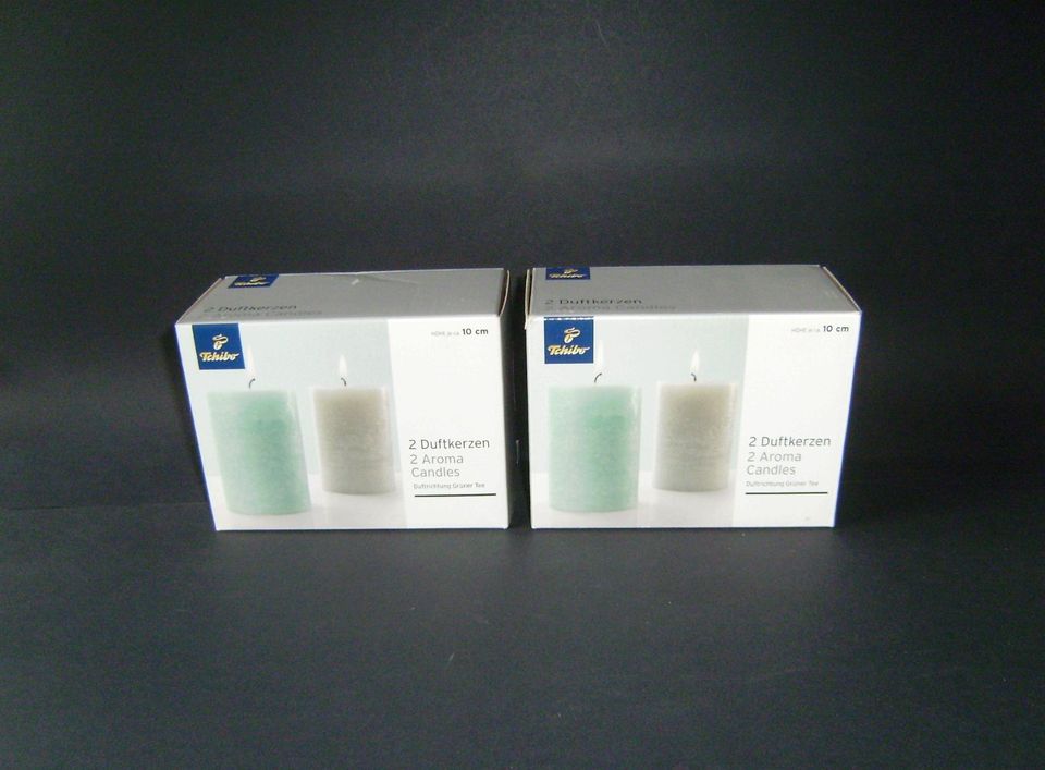 4 Duftkerzen - Aroma Candles 10 cm - Grüner Tee - Wellness -OVP in Hamburg