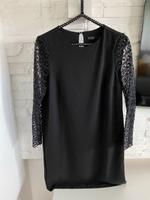 Schwarzes Kleid Zara, Spitzenärmel, Größe XS Bayern - Greding Vorschau