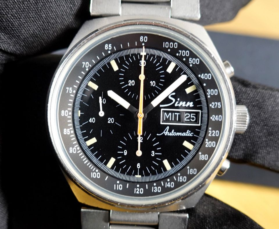 SINN 144M 144 M 1. Serie mit 3-tlg Gehäuse 41 mm Chronograph ETA in Gerblinghausen