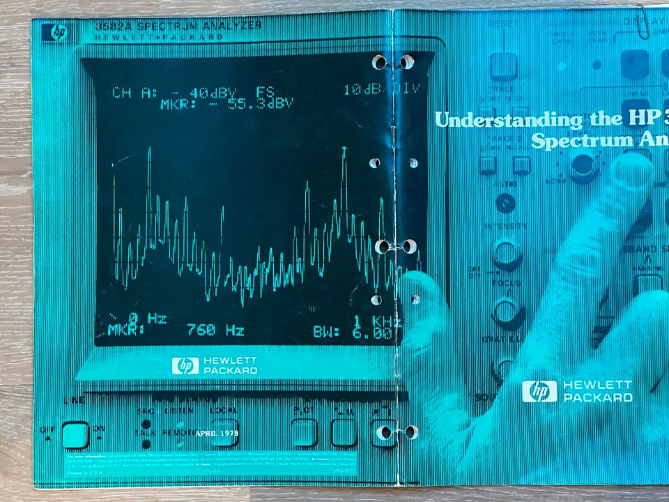 Manual: HP 3582A: Understanding the Spectrum Analyzer in Langenfeld