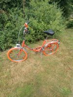 Hercules Klappfahrrad Oldtimer Retro 70er Orange 2 Gang. Niedersachsen - Bad Fallingbostel Vorschau