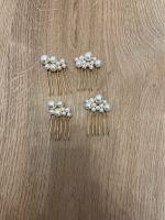 Hochzeit - Wunderschöner goldener Haarschmuck mit weißen Perlen Bayern - Memmingen Vorschau