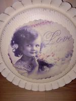 Tablett shabby chic Kuchenform Vintage Kreidefarbe selfmade Hessen - Sinntal Vorschau