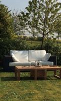 Outdoor Sofa, Geflecht mit weißen Kissen, Garden Room Nordrhein-Westfalen - Düren Vorschau