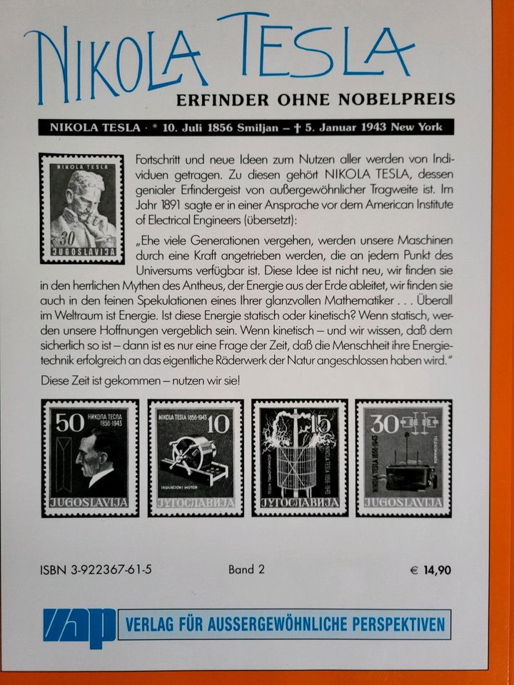 Erfinder ohne Nobelpreis Bnd.2 von Nikola Tesla in Bielefeld