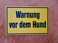 Warnung vor dem Hund  Schild Kunststoff gelb Bayern - Eckental  Vorschau