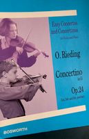 O.Rieding Concertino in G Opus 24 NEU Niedersachsen - Uelzen Vorschau