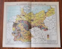 Lithografie 1905 Die Volksdichte im Deutschen Reiche Schleswig-Holstein - Bad Oldesloe Vorschau