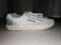 Soccx Sneaker Gr. 39 weiß silber Schnürschuh Westerwaldkreis - Bellingen Vorschau