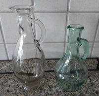 2 x Glas Flaschen Karaffen Vase mit Henkel für Wein Likör Baden-Württemberg - Philippsburg Vorschau