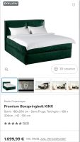 KINX Boxspringbett 180x200 Samtgrün Nordrhein-Westfalen - Krefeld Vorschau