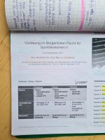 Vorlesung BGB II für Sportökonomen Uni Bayreuth Skript Bayern - Offenhausen Vorschau
